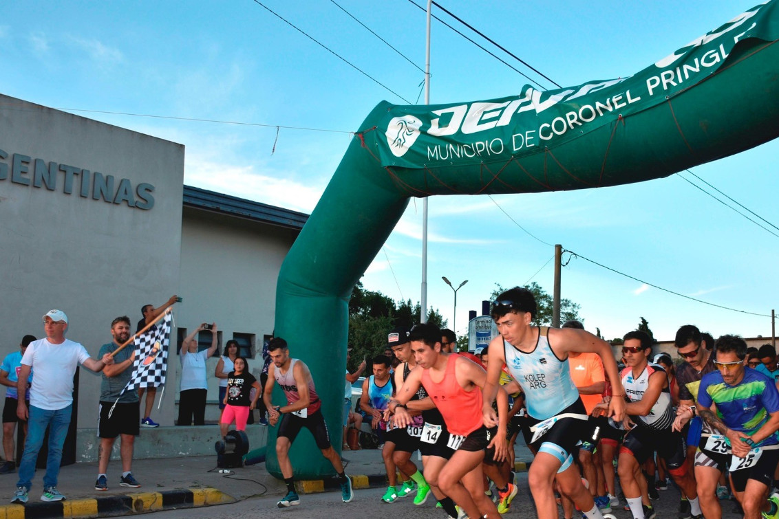  El duatlón nocturno llega con todo a Pringles