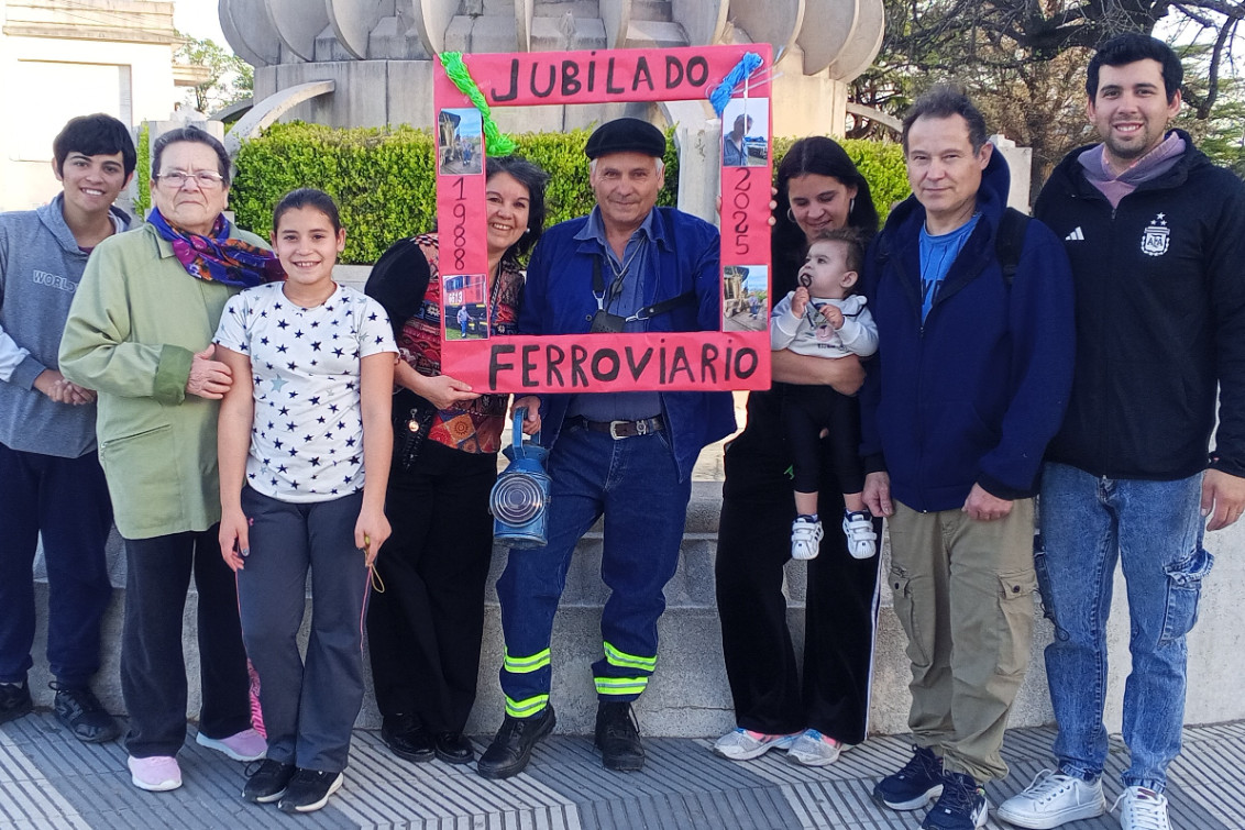  Néstor Wilt, el ferroviario pringlense que se despidió tras 35 años de servicio