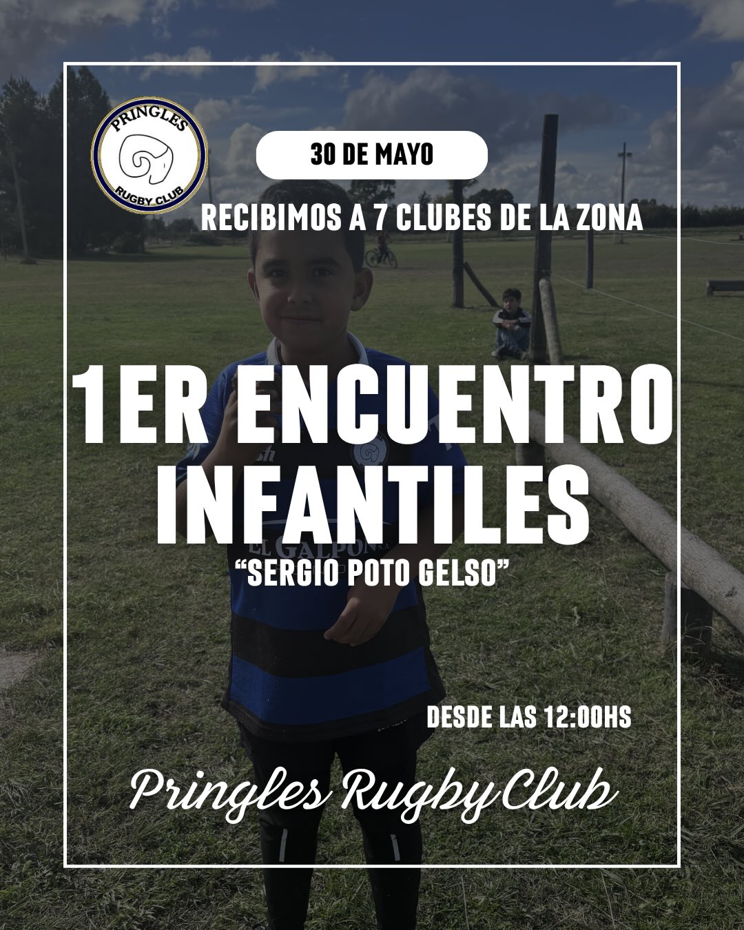  Pringles recibe a más de 200 chicos en un encuentro regional de rugby infantil