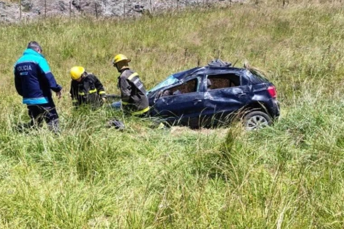 Vuelco en la Ruta 76