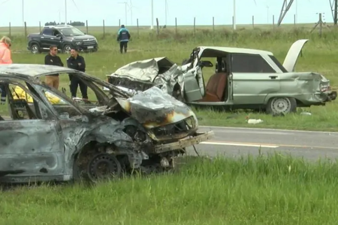 Choque frontal en la Ruta N° 51: Tres pringlenses resultaron heridos y se salvaron de milagro