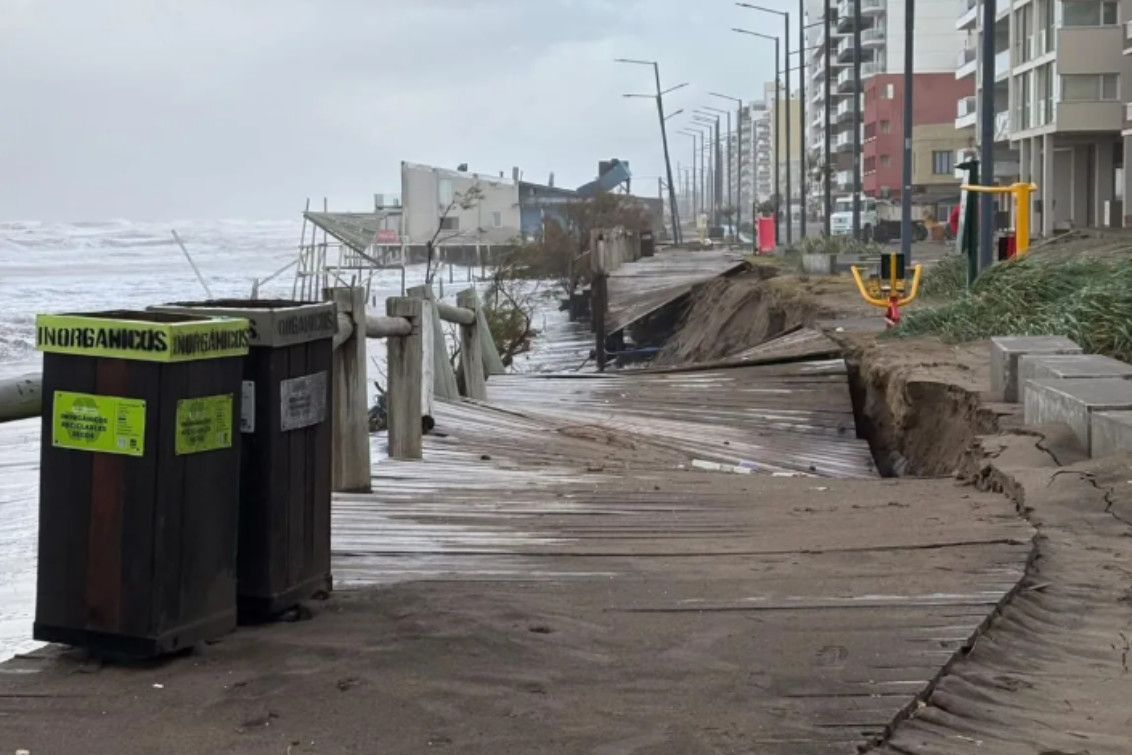 “No recordamos un temporal de esta magnitud”, dijo el secretario de Seguridad de Monte Hermoso