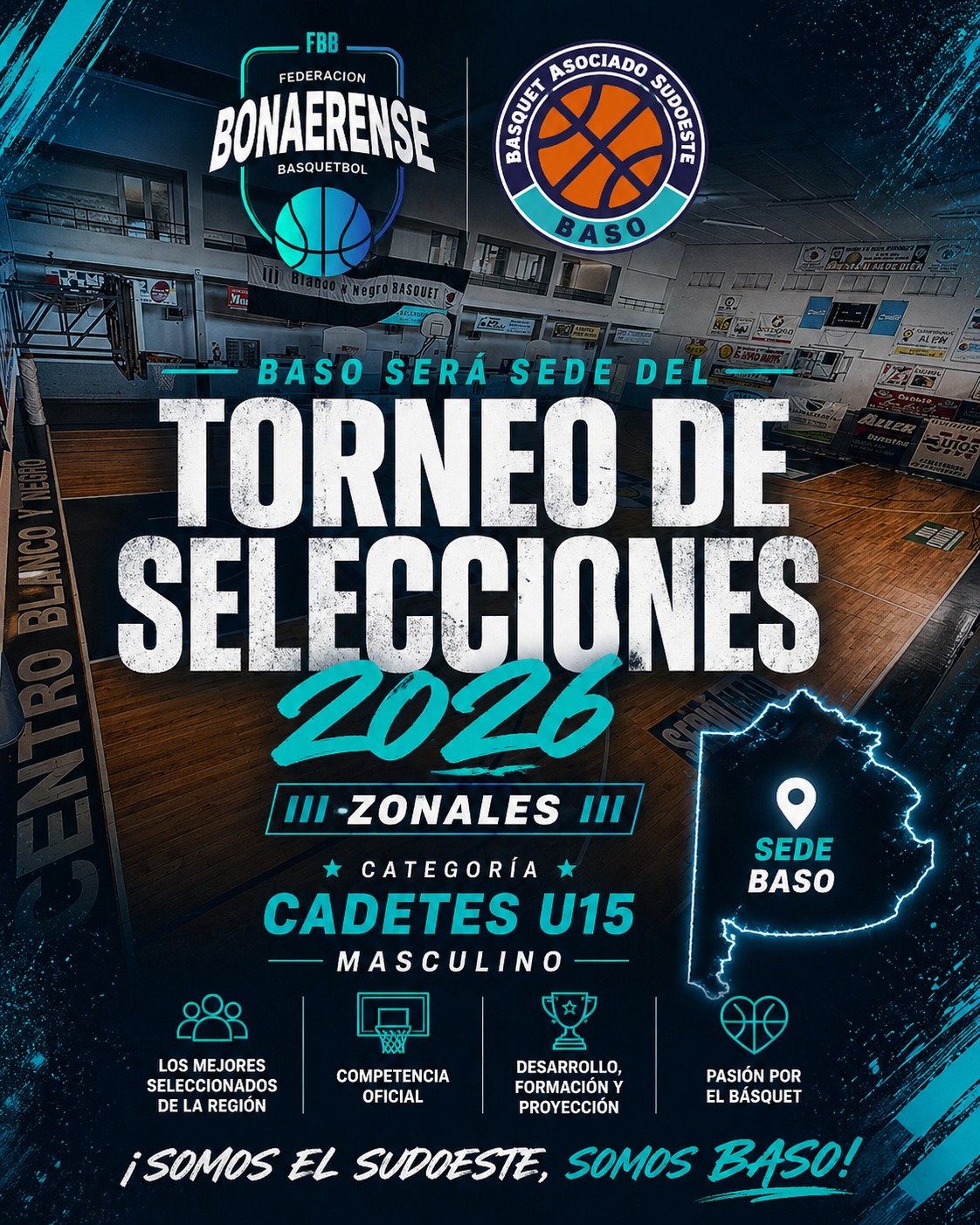 BASO será sede del Torneo de Selecciones U15 Masculino