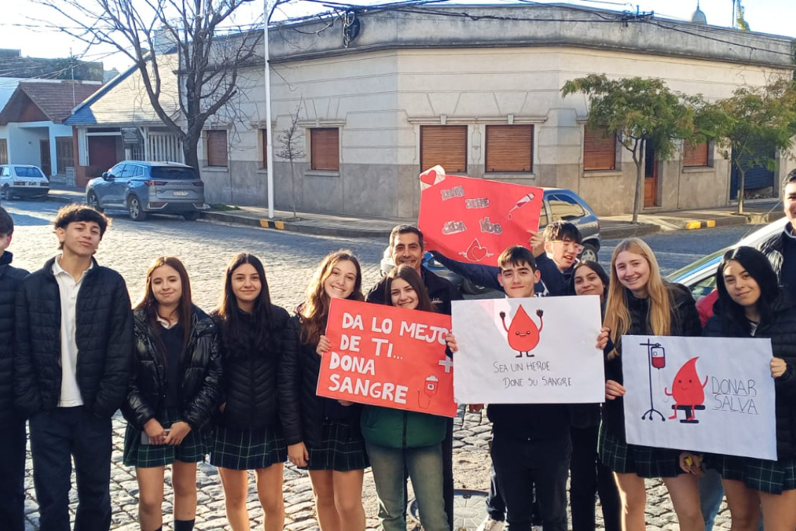  Alumnos del Colegio Sagrado Corazón promueven la donación voluntaria de sangre