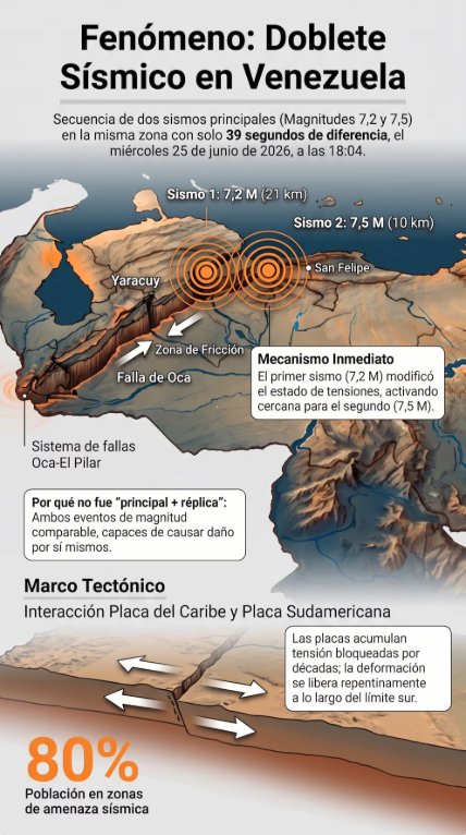Cuál fue el origen de los terremotos en Venezuela, según los geólogos