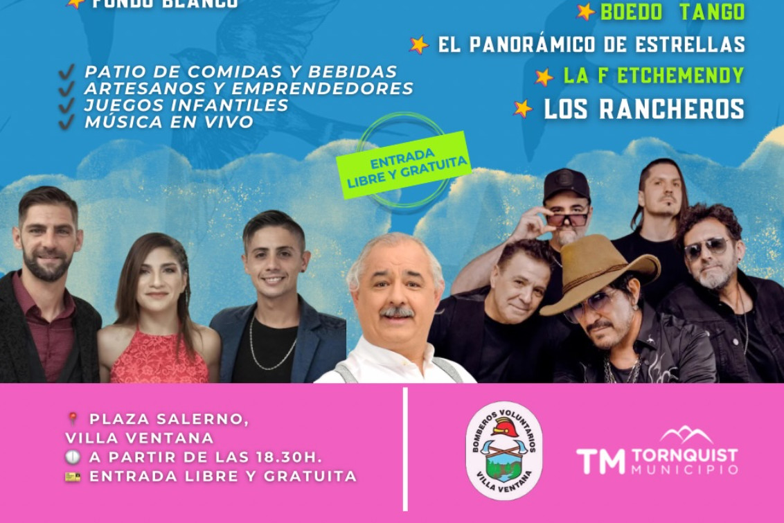  Villa Ventana se prepara para la 34ª Fiesta Provincial de las Golondrinas 2026 con música y humor 