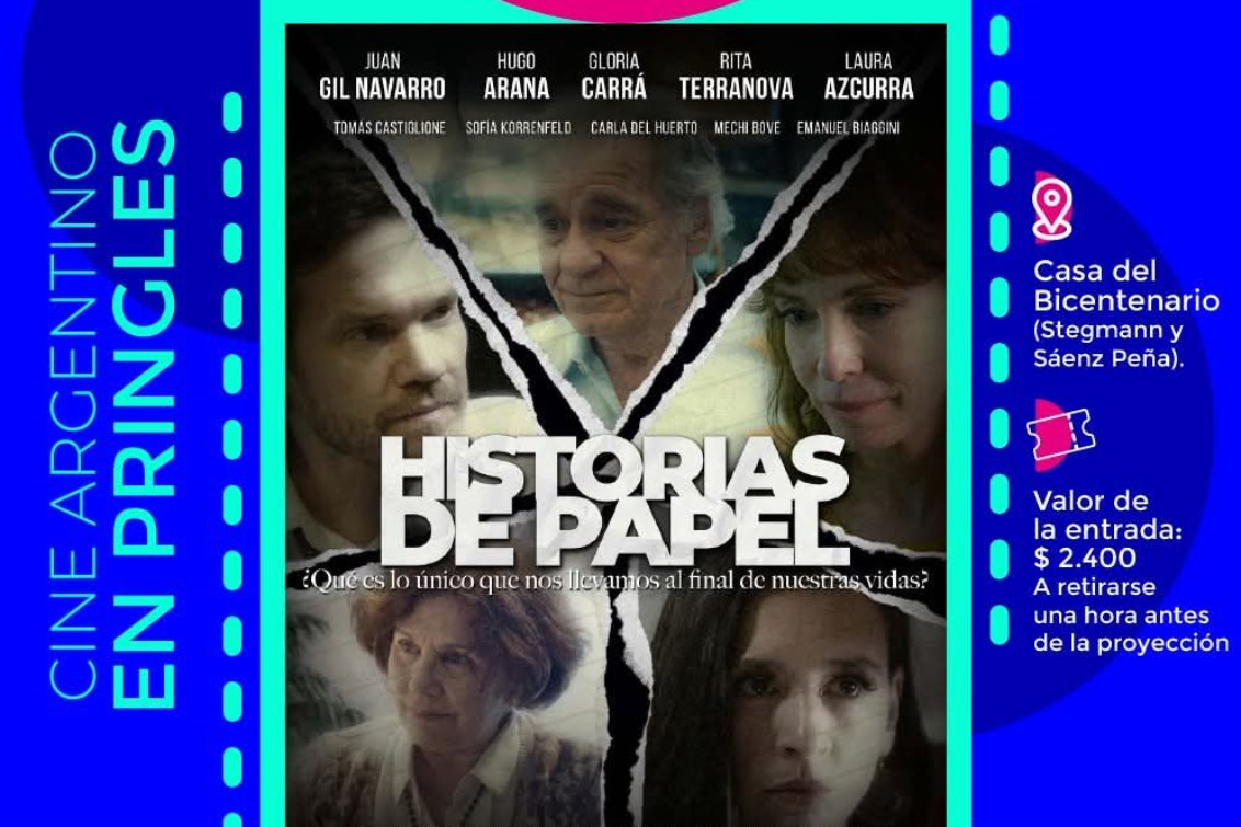 CINE NACIONAL EN LA CASA DEL BICENTENARIO: SE PROYECTA HISTORIAS DE PAPEL