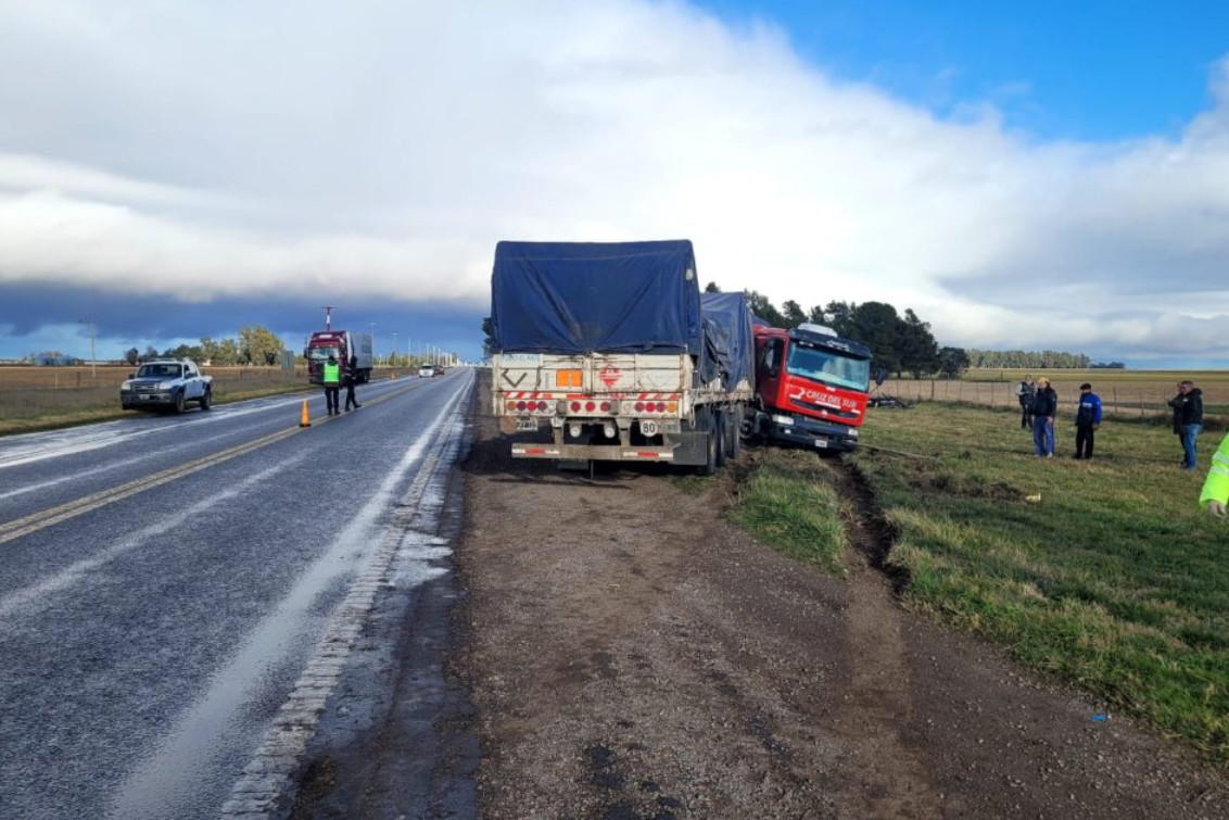  Despistó un camión por las heladas