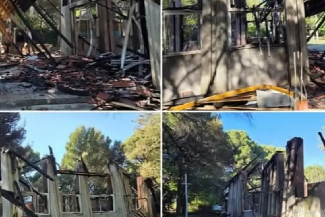  El incendio de la Iglesia de Pehuen Co: allanaron la casa de un menor