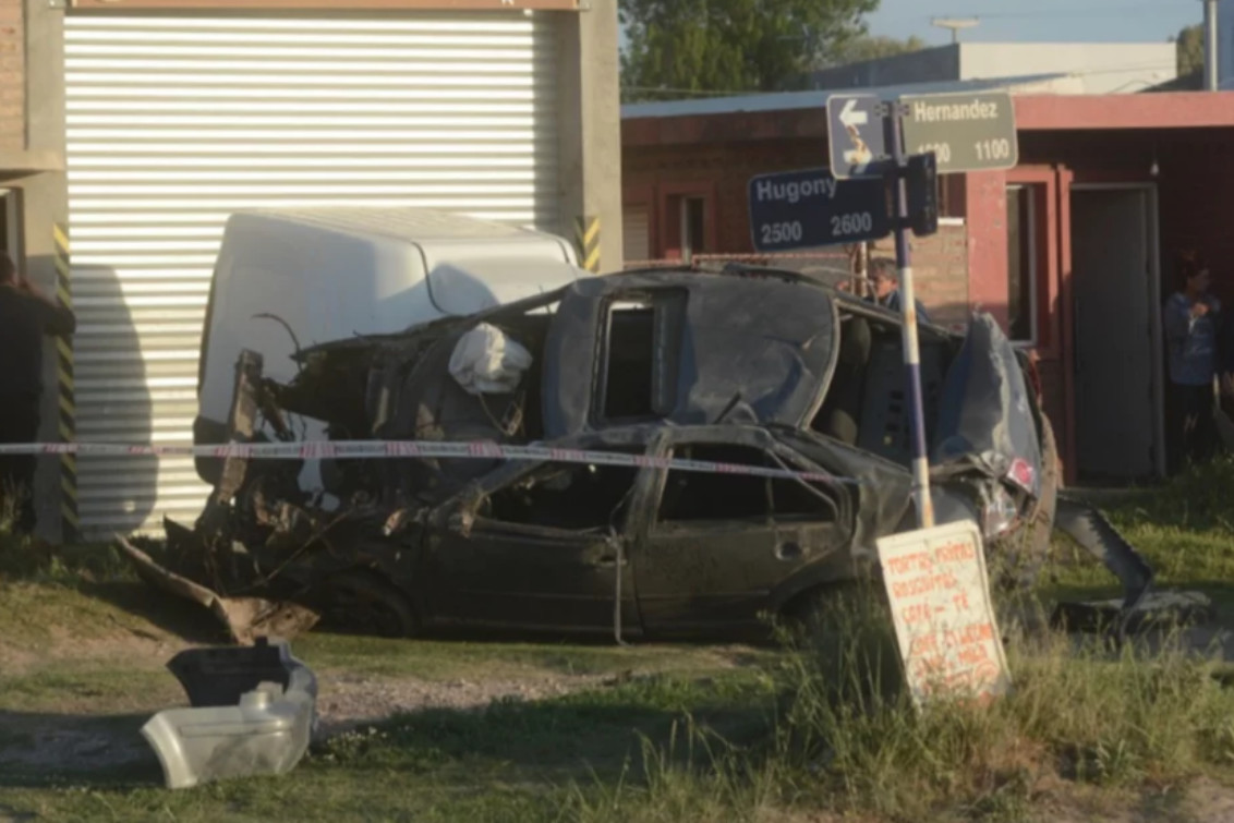  Accidente fatal en Bahía Blanca: Se despistó, volcó y murió en el acto