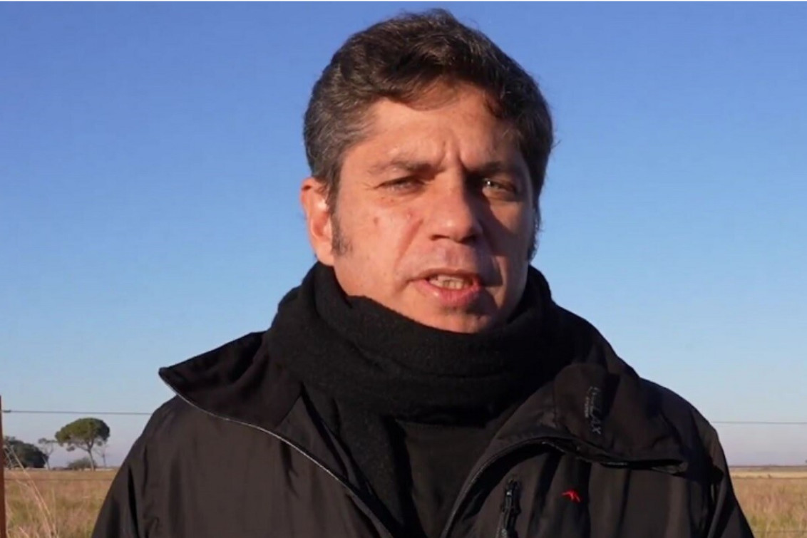Kicillof aprovechó la helada mañana en Tornquist para defender Zona Fría