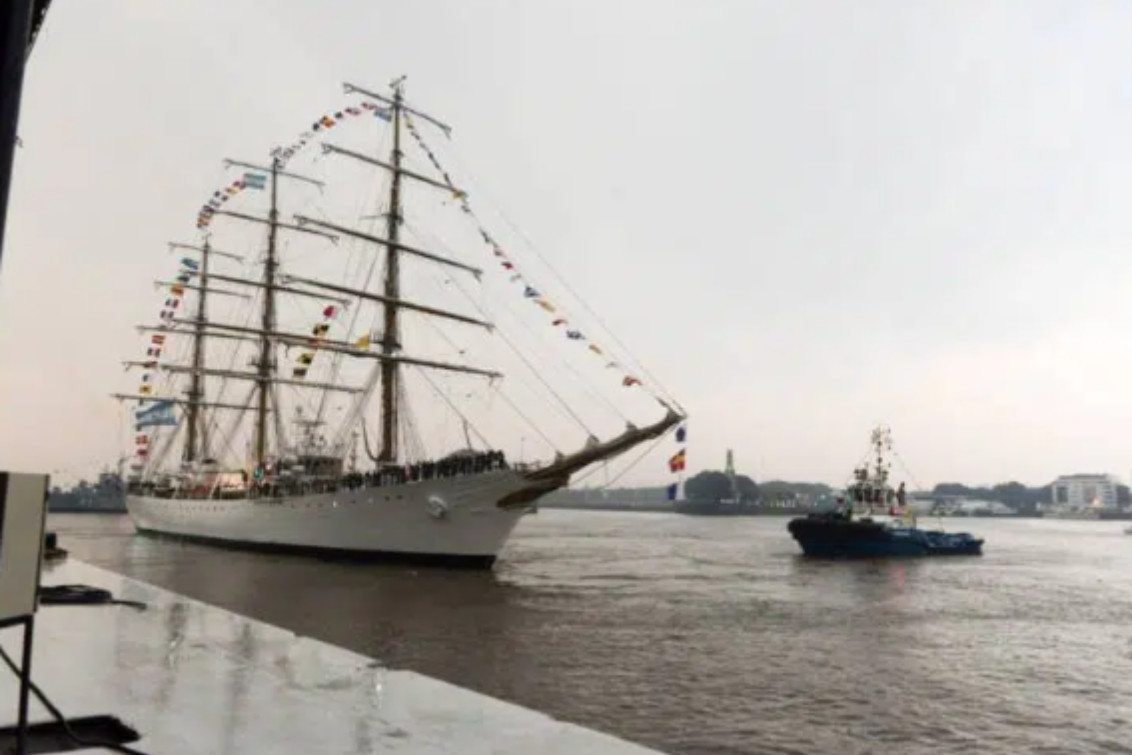  La fragata ARA “Libertad” zarpó rumbo a un nuevo Viaje de Instrucción