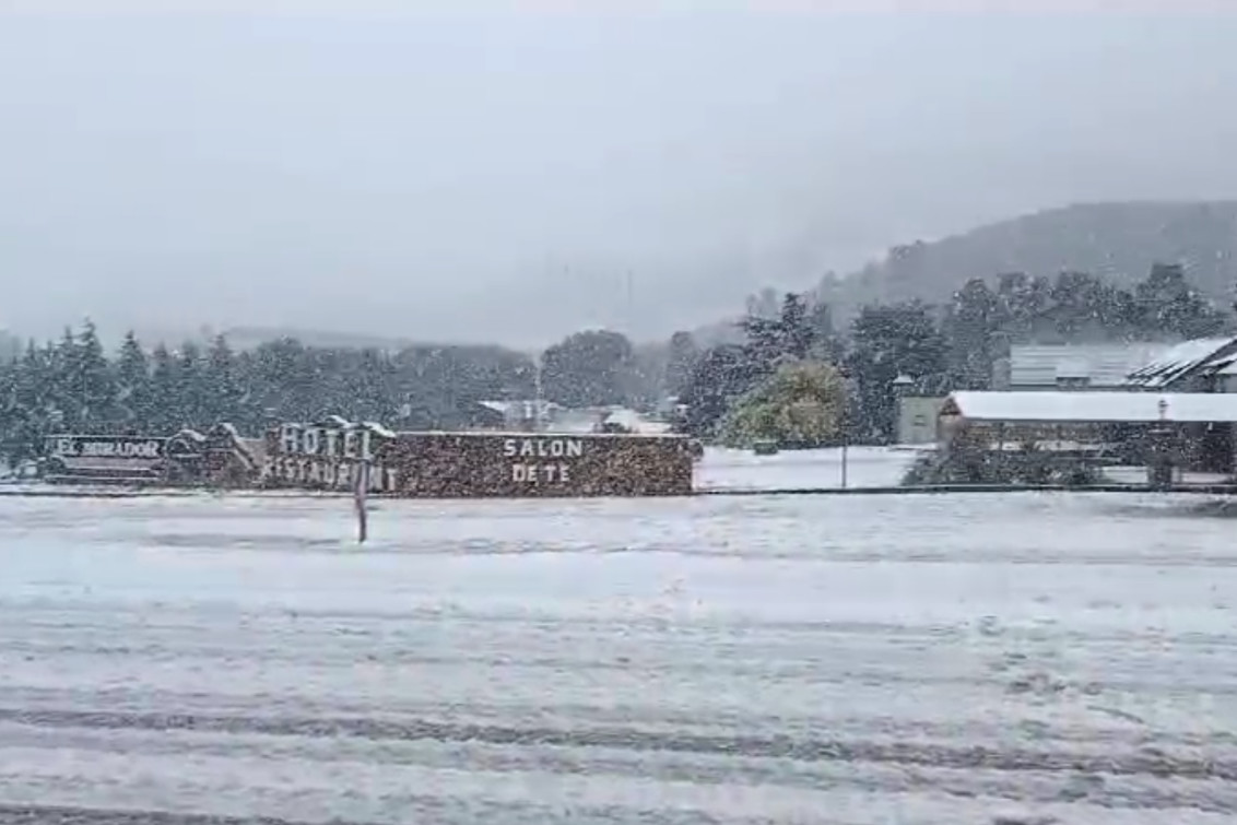  Nevó en la Comarca Serrana