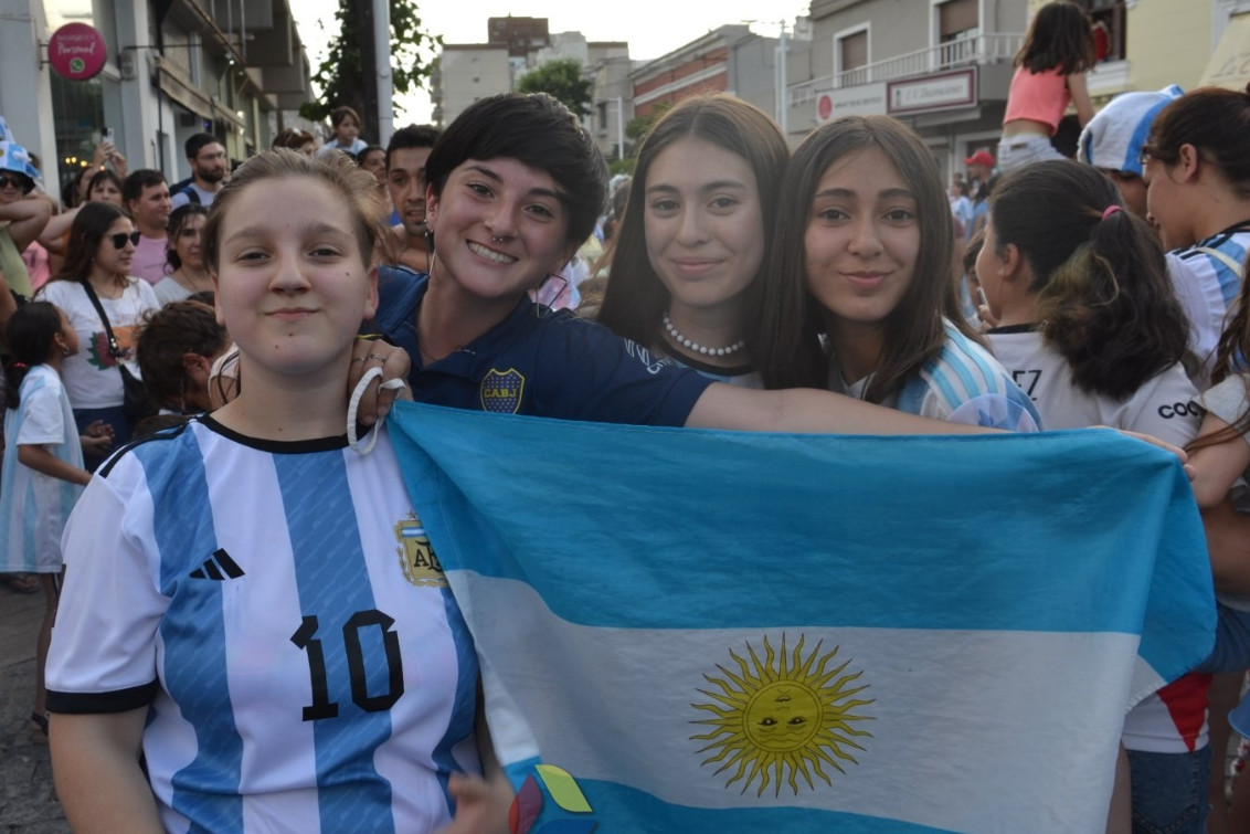  Los pringlenses celebraron un nuevo triunfo de la Selección Argentina de Fútbol 
