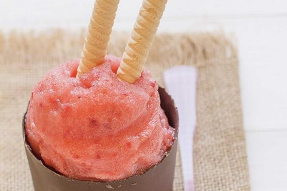 GRANIZADO DE FRUTILLAS CASERO