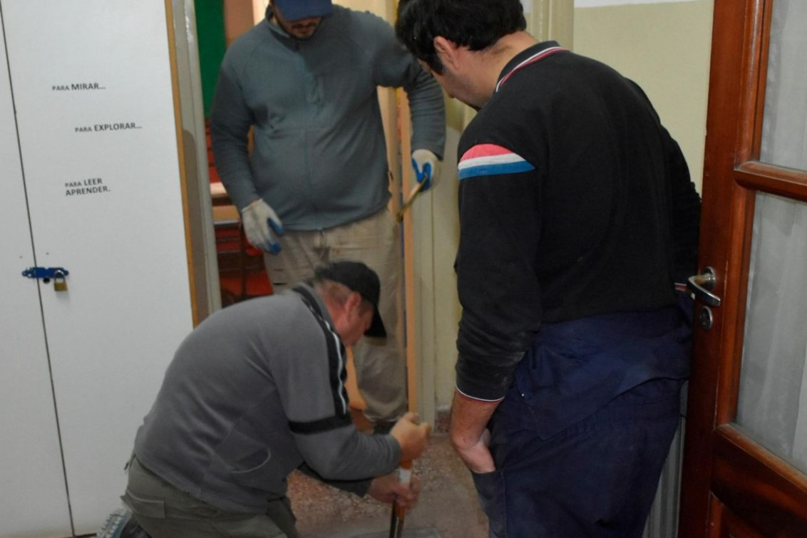  Importante obra para la calefacción en la Escuela Primaria N° 1