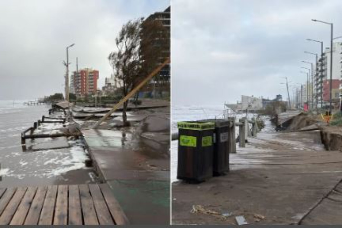 Temporal en Monte Hermoso: “Todavía estamos evaluando los daños”, dijo Arranz