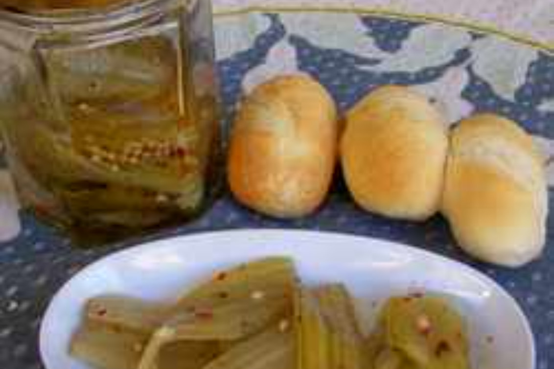 Pickles de Pencas de acelga agridulces