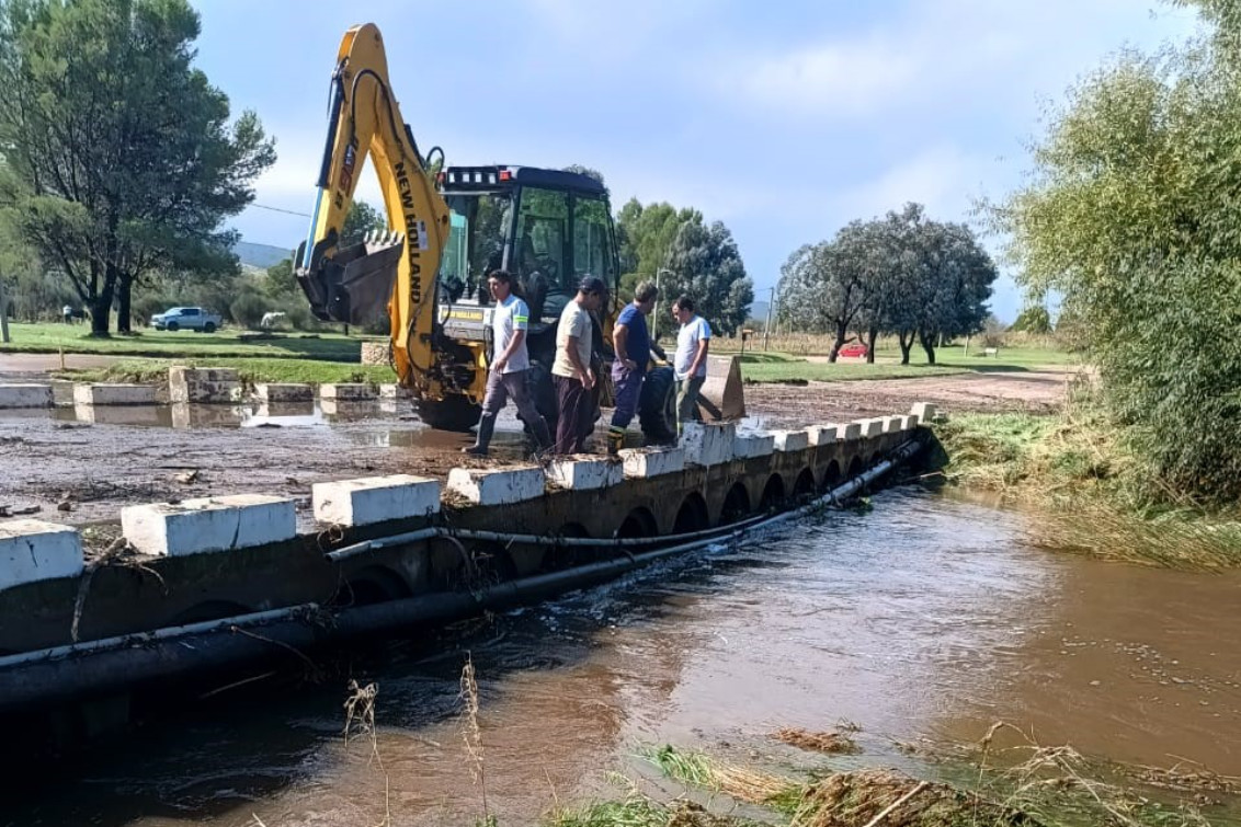 Villa Ventana: tras el temporal, el municipio trabaja para normalizar las calles 