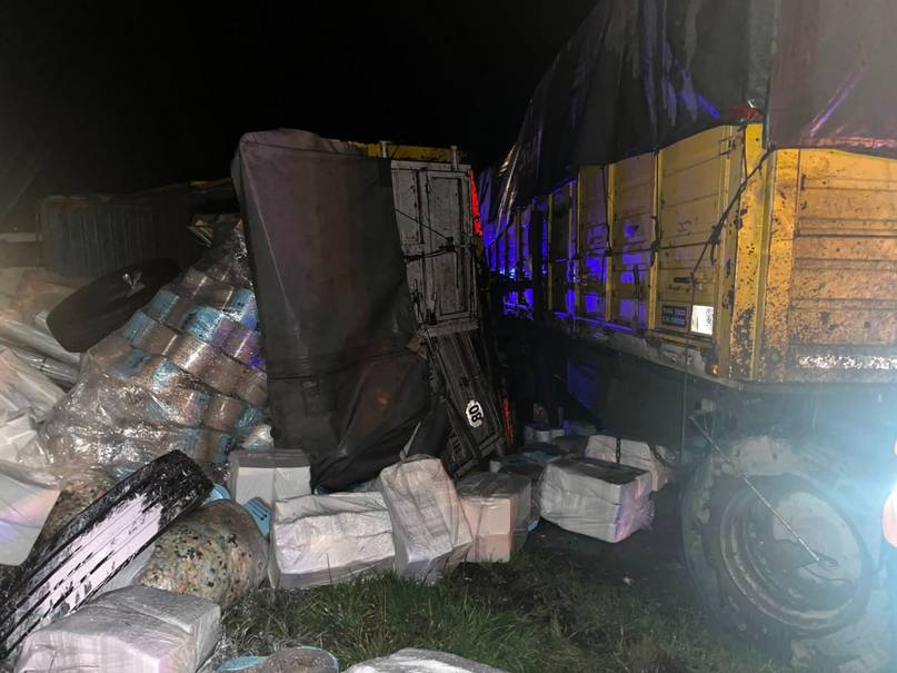  Ruta 51: Habilitan el tránsito en la zona de Frapal luego del vuelco de un camión