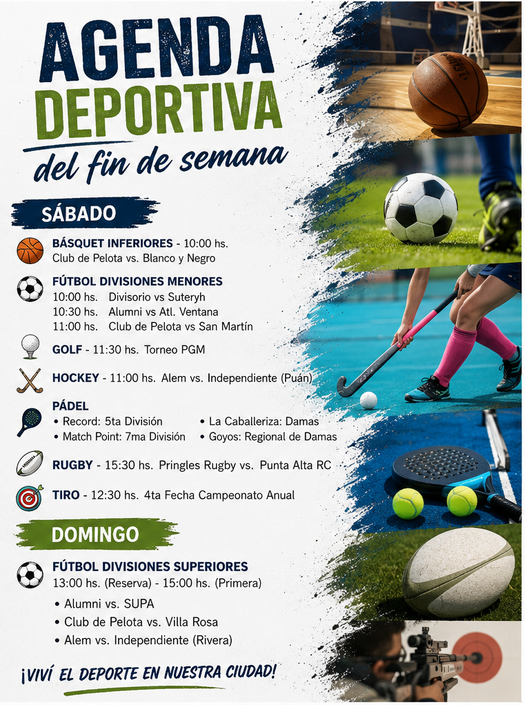   Fin de semana con varias actividades deportivas en Coronel Pringles