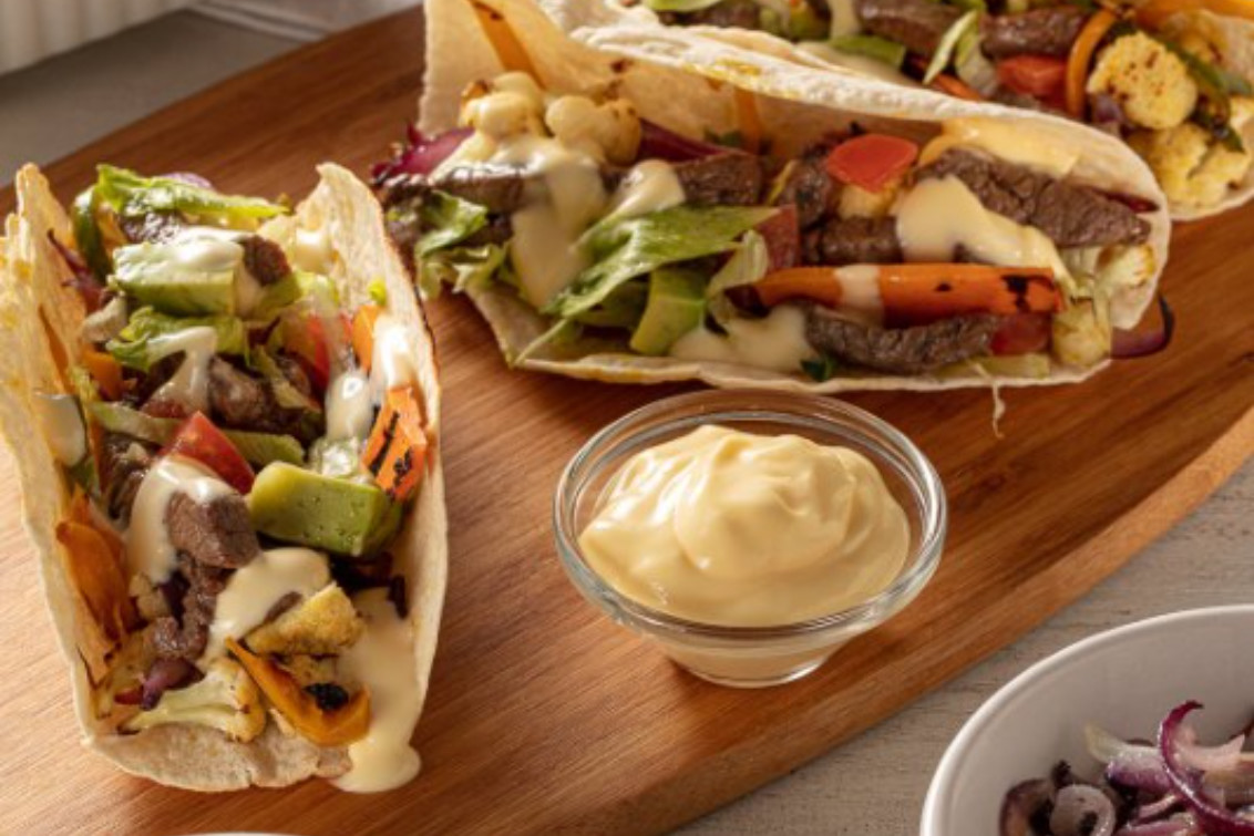 Tacos de Carne y Vegetales