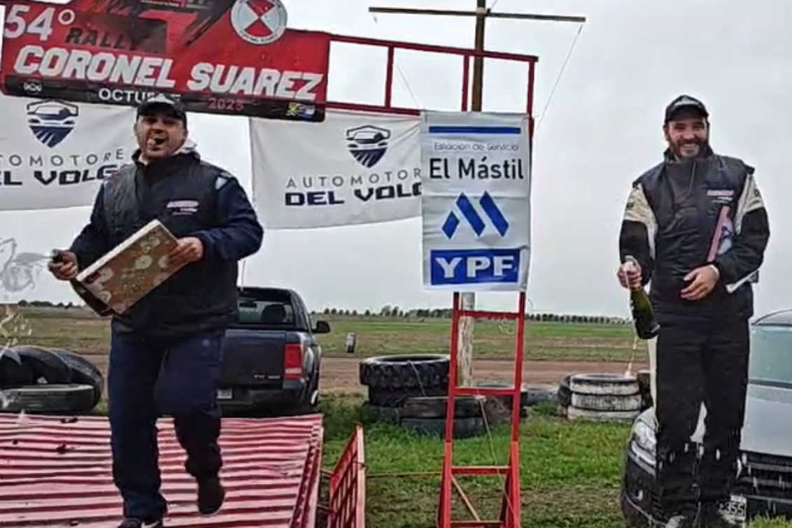  Nicolás Bastard fue segundo en el Rally de Coronel Suárez