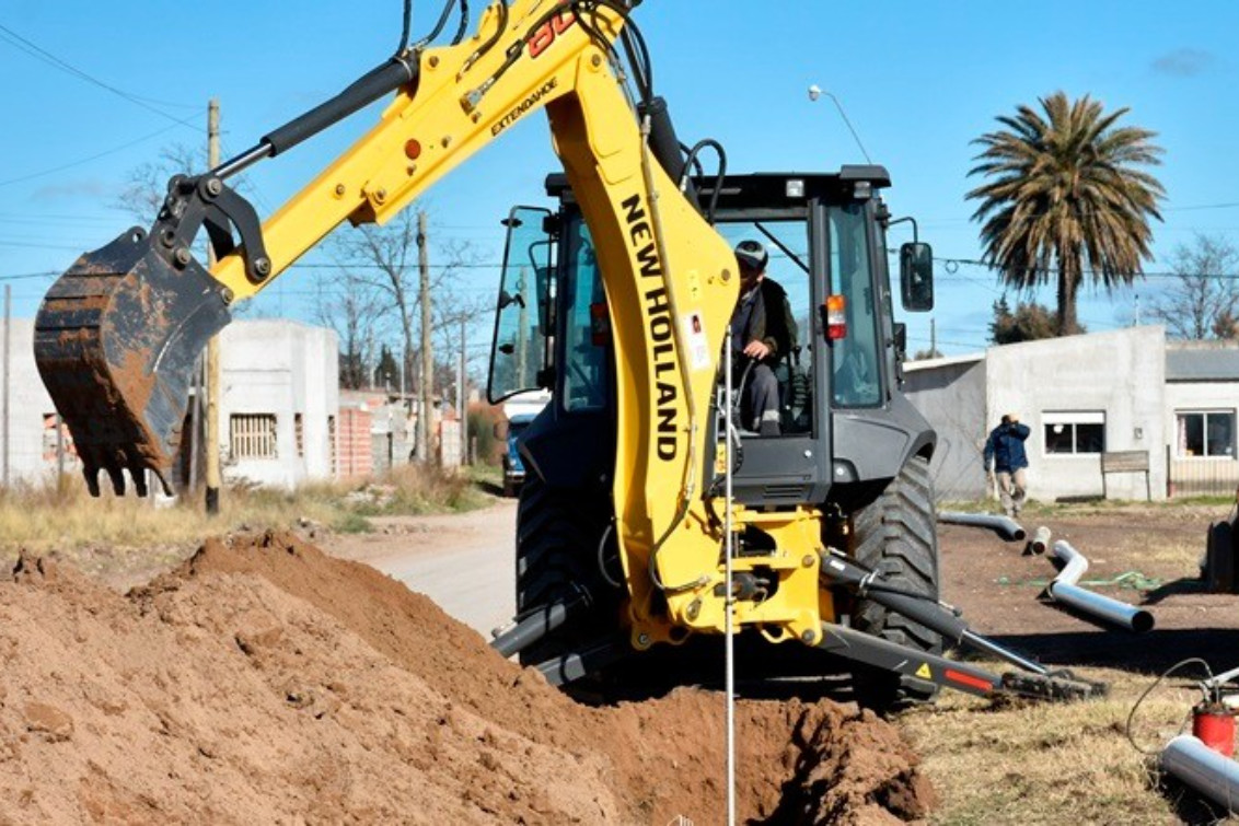   Extensión de la red cloacal con fondos municipales 