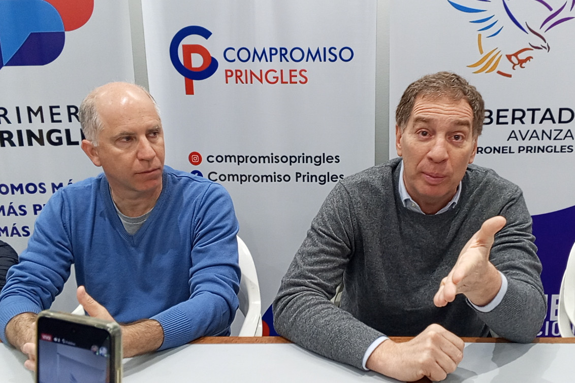  Diego Santilli visitó Pringles en el marco de la campaña legislativa