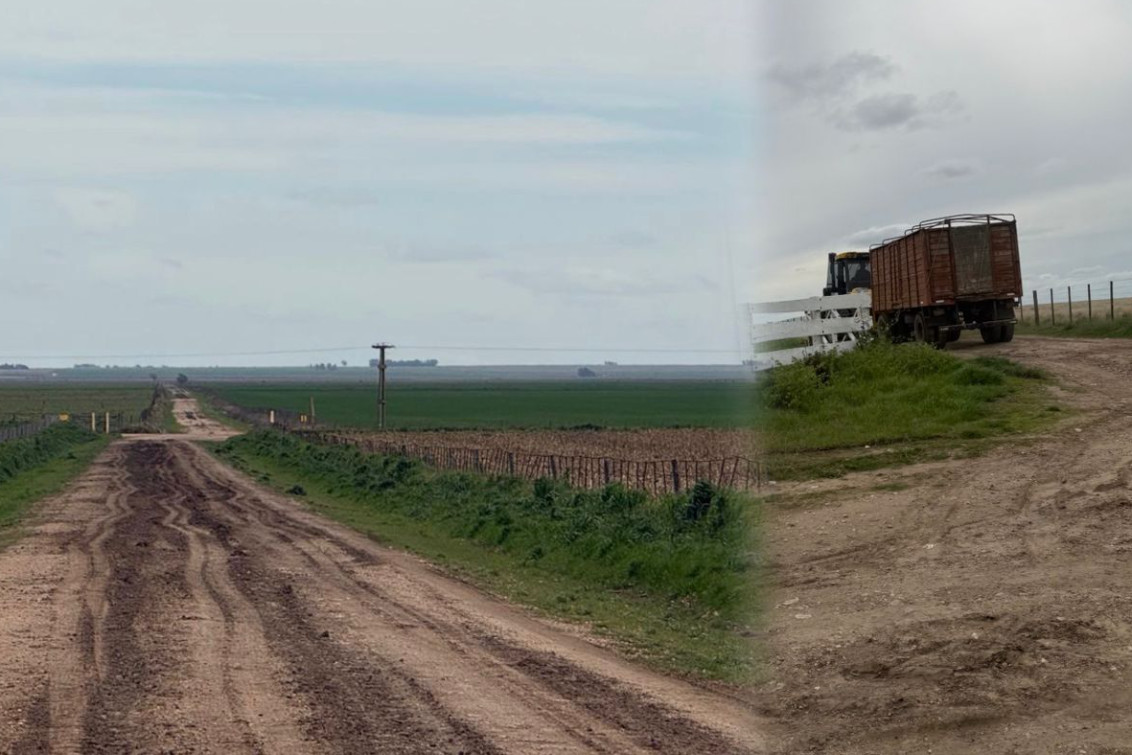 Dos establecimientos rurales de Indio Rico fueron infraccionados por dañar caminos rurales