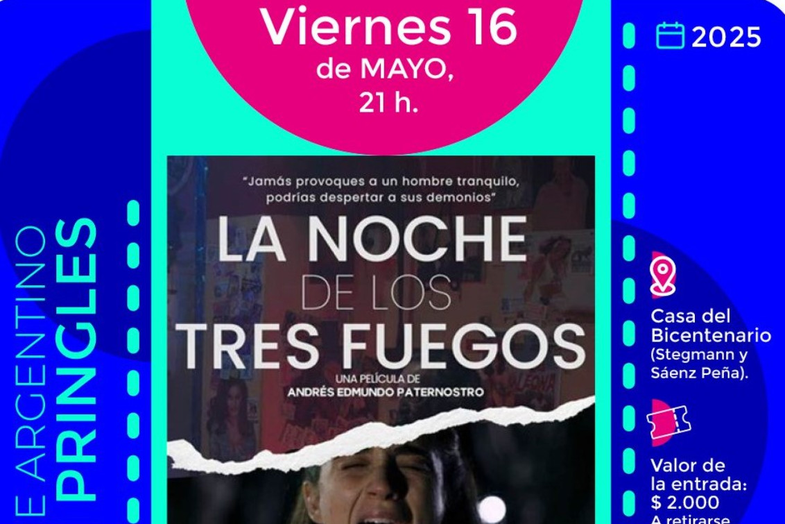Cine INCAA en la Casa del Bicentenario: llega “La noche de los Tres Fuegos”