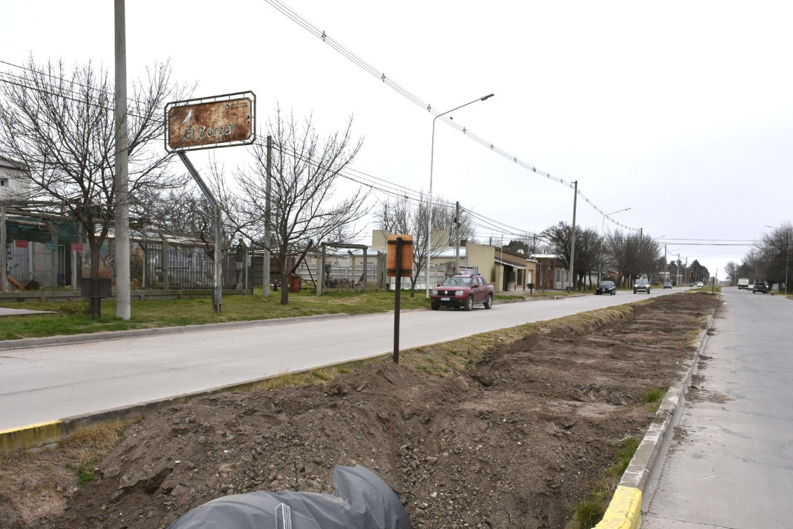 Avanzan las obras de entubado en Boulevard 13 entre 42 y 43