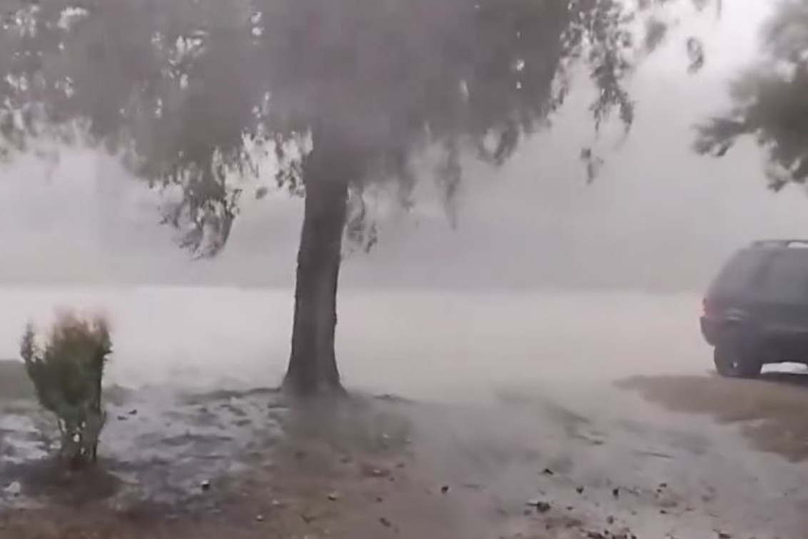 Un fuerte temporal golpeó a la localidad de El Perdido