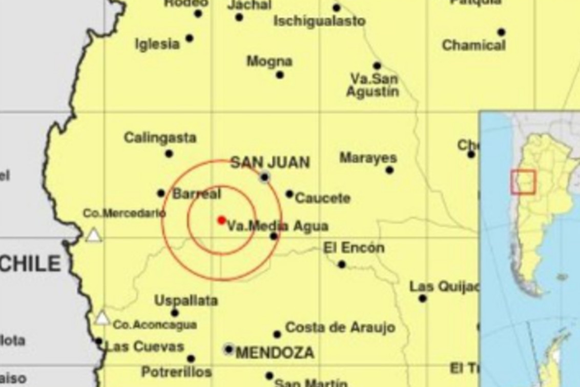  Se registró un terremoto de 6.8 grados en la escala  Richter en San Juan