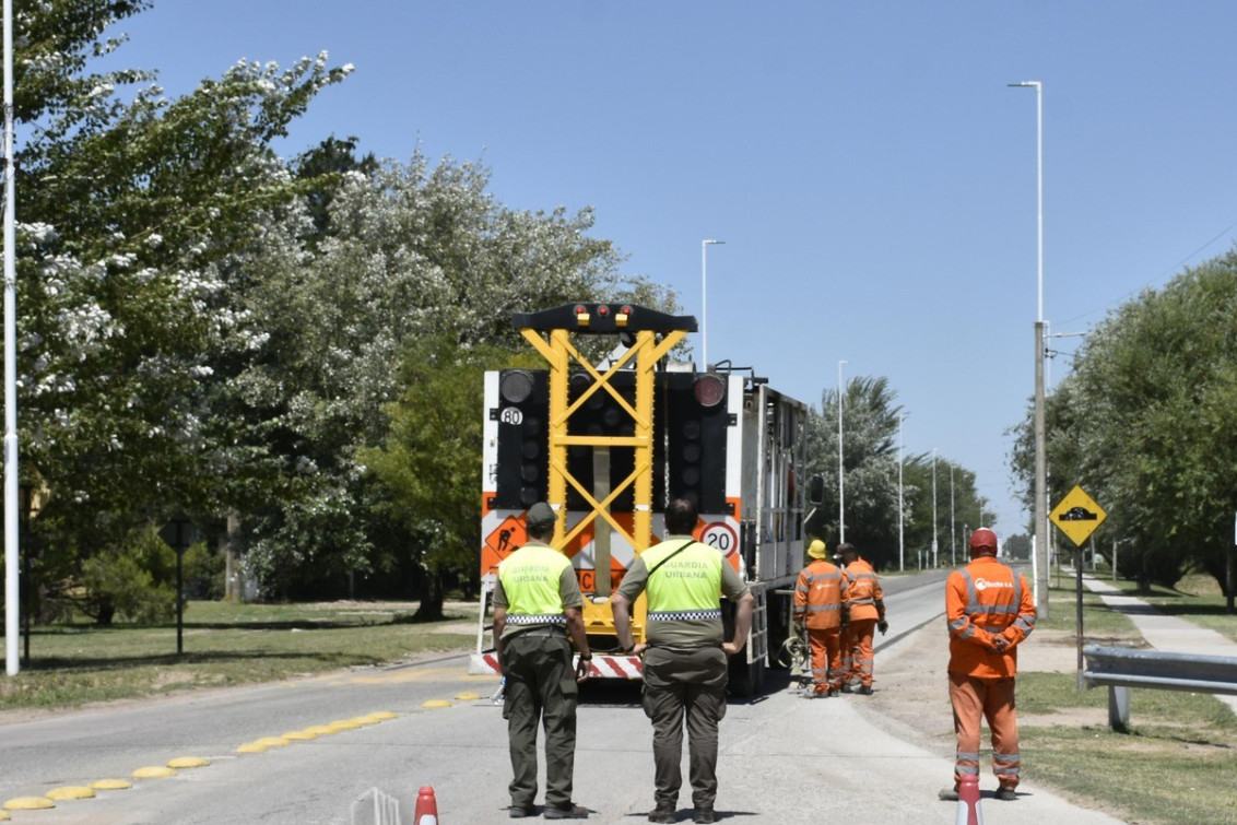 Se están realizando tareas de señalización y mantenimiento 