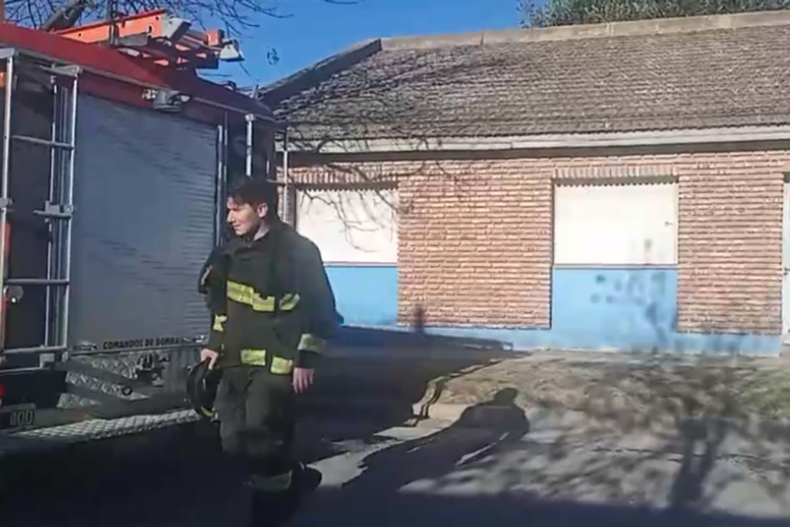 Principio de incendio en una vivienda