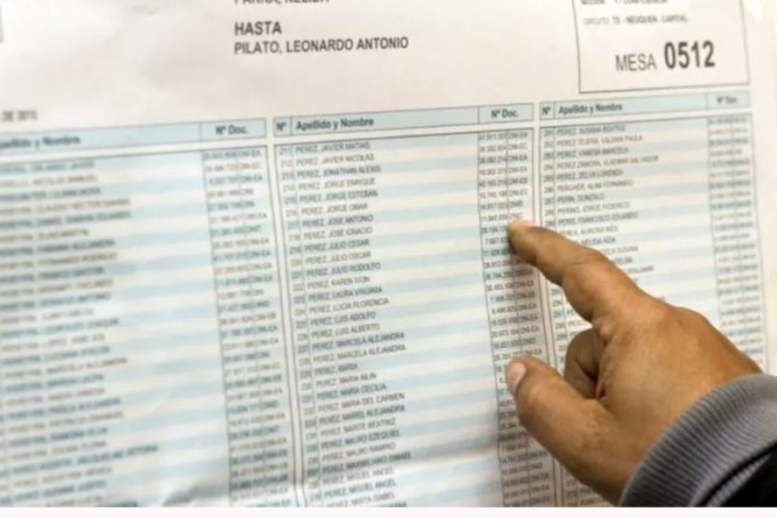 ¿Dónde voto? Consultá el padrón para las elecciones de este domingo