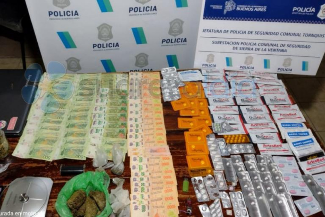 Allanamiento en el Cerro Ceferino: Secuestran drogas, dinero en efectivo y otros elementos