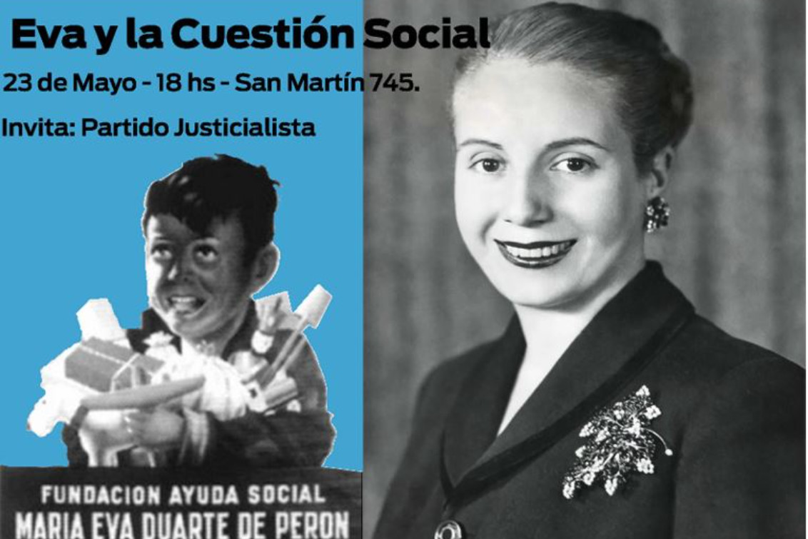 El Partido Justicialista realizará un conversatorio sobre “Eva y la Cuestión Social”