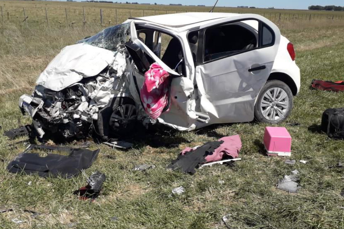  NECOCHEA: Tres personas fallecidas en la ruta 228 por un choque frontal
