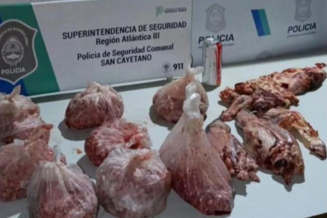 San Cayetano: Robó 17 kilos de carne y una lata de cerveza y fue preso