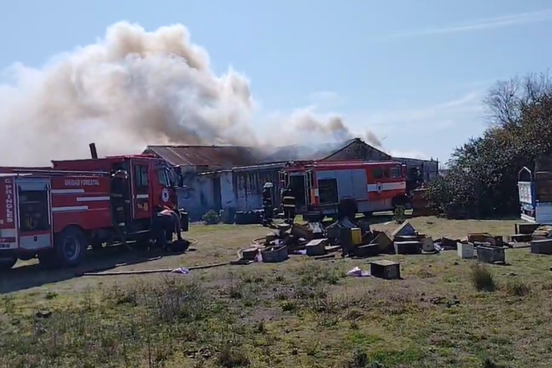 Importantes pérdidas, tras un incendio en una vivienda