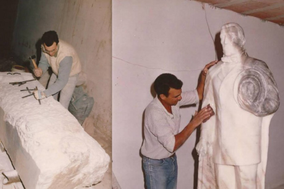   “Me llevó un año realizar a la figura de San Martín y se pudo inaugurar en 1993