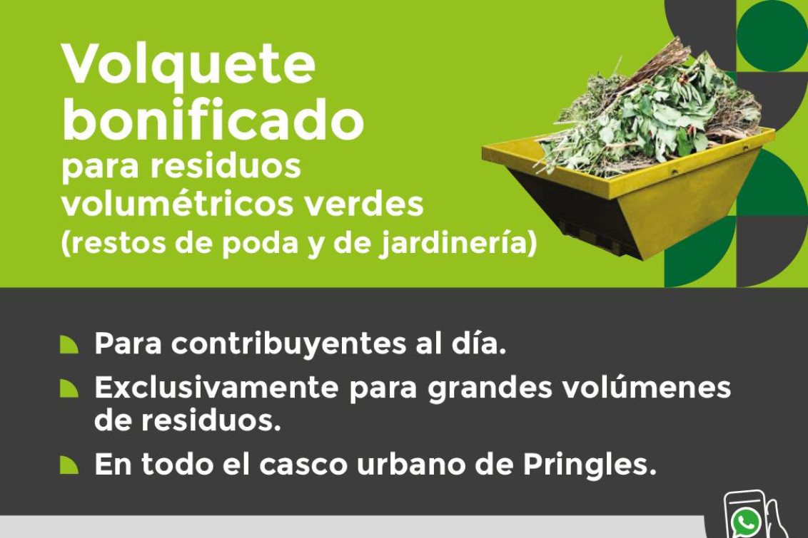 Vuelve el volquete bonificado para vecinos al día con las tasas municipales