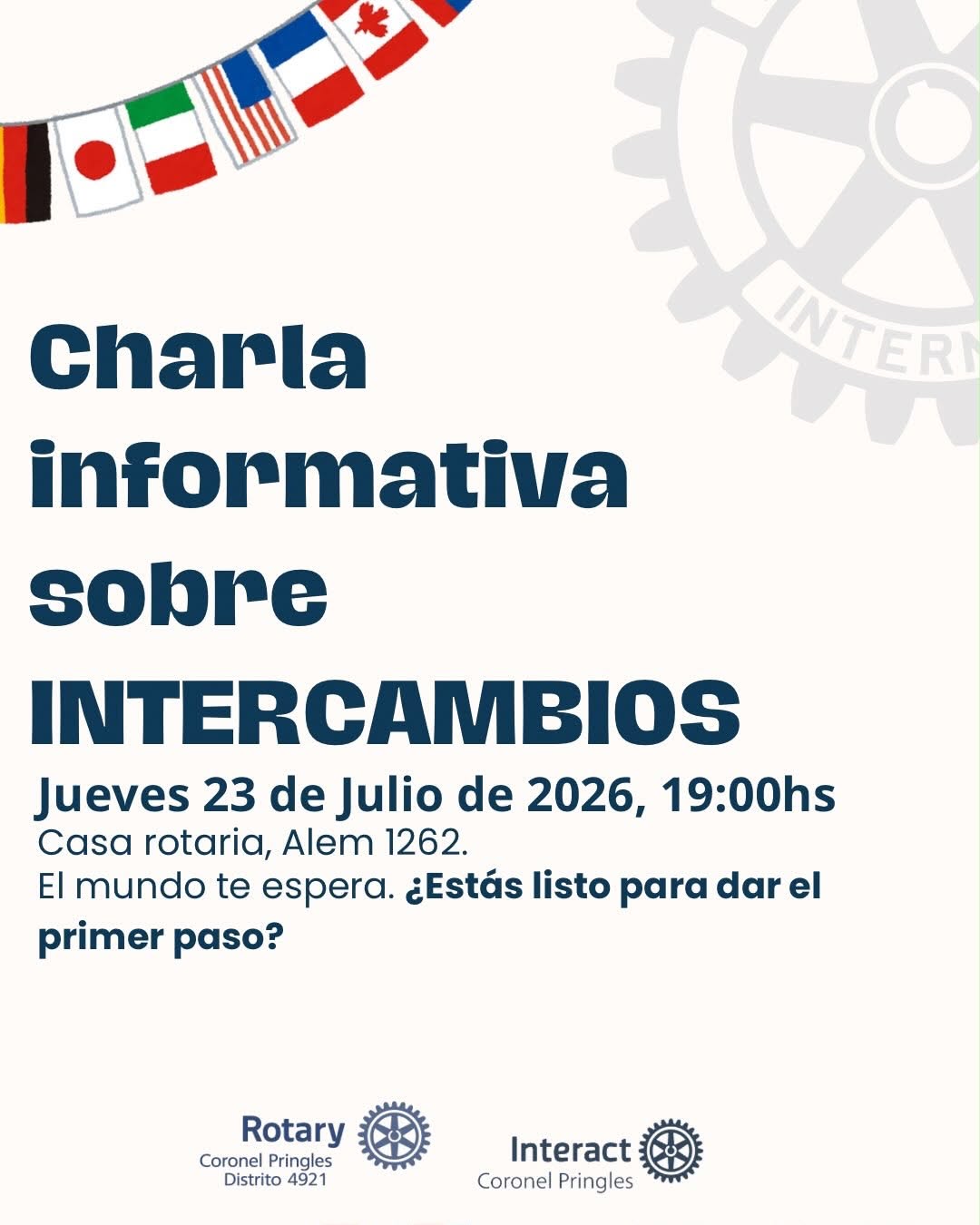 Charla informativa sobre intercambio