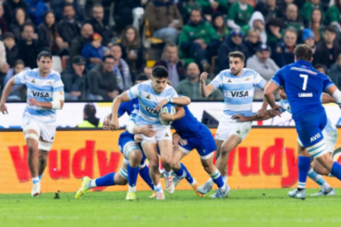  No hubo manera de frenar a Los Pumas en Údine: goleada a Italia 50-18