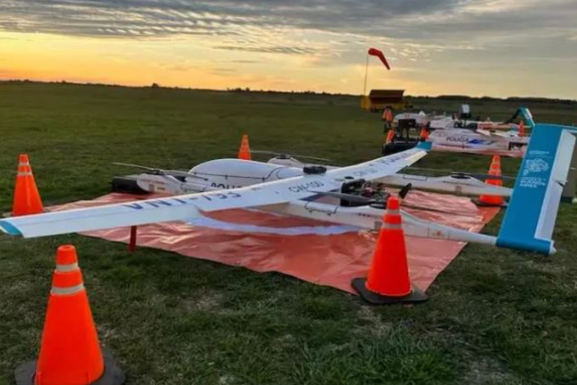 Berni visita Bahía Blanca: trae drones para uso en seguridad
