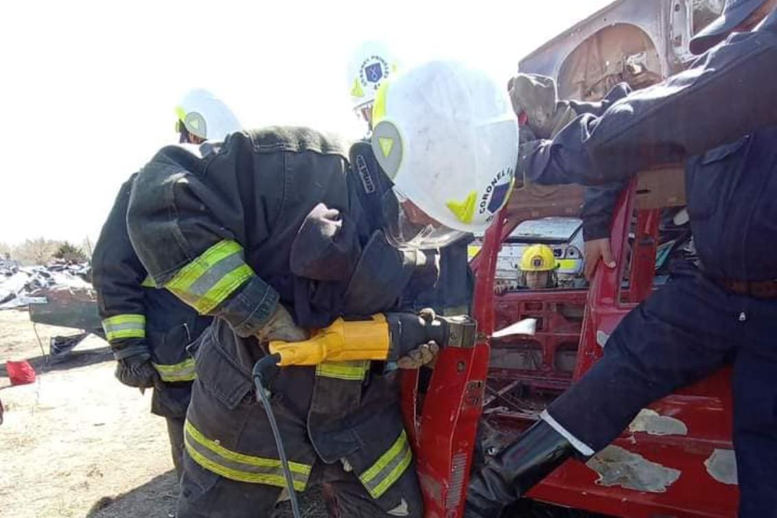 Práctica de rescate vehicular