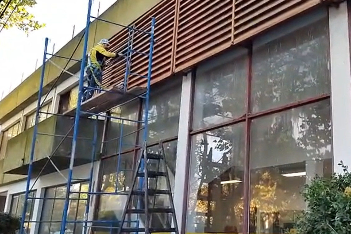 El edificio del Correo Argentino va a lucir renovado, tras intensos trabajos de mantenimiento