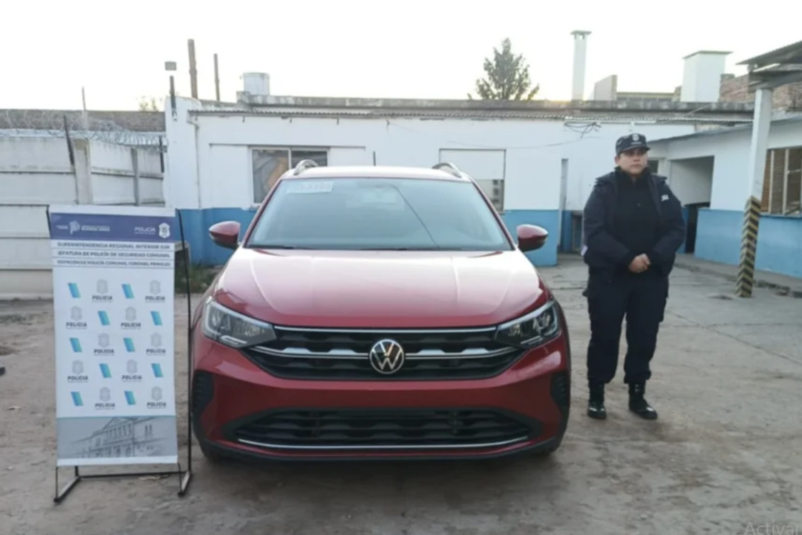 En Coronel Pringles apareció otro auto de Mar del Plata con prohibición para circular